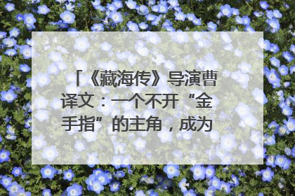 《藏海传》导演曹译文：一个不开“金手指”的主角，成为苍生守护者