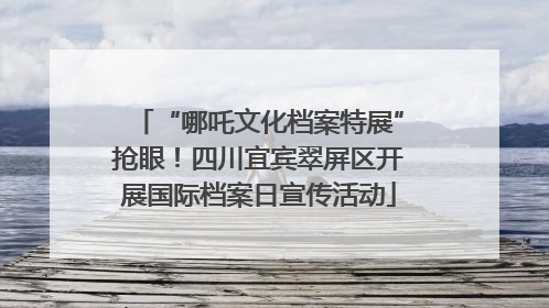 “哪吒文化档案特展”抢眼！四川宜宾翠屏区开展国际档案日宣传活动