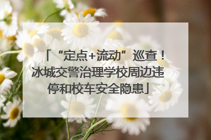“定点+流动”巡查！冰城交警治理学校周边违停和校车安全隐患