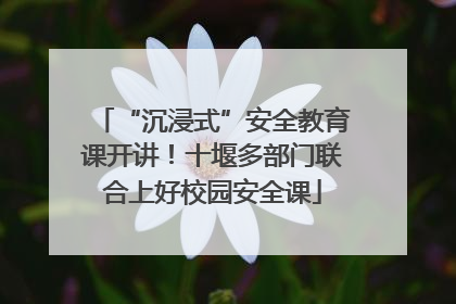 “沉浸式”安全教育课开讲！十堰多部门联合上好校园安全课