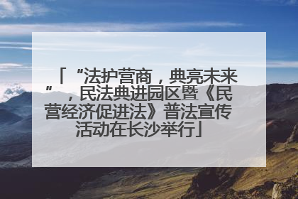 “法护营商，典亮未来”，民法典进园区暨《民营经济促进法》普法宣传活动在长沙举行