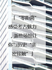 “零距离”感受考古魅力，浙些场馆让你与历史“亲密接触”