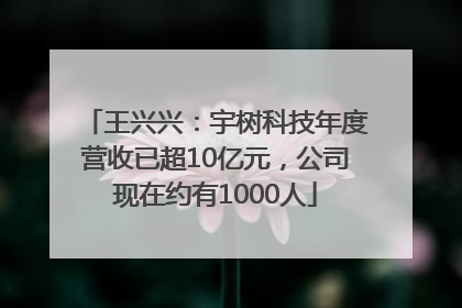 王兴兴：宇树科技年度营收已超10亿元，公司现在约有1000人