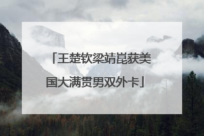 王楚钦梁靖崑获美国大满贯男双外卡