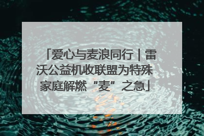 爱心与麦浪同行｜雷沃公益机收联盟为特殊家庭解燃“麦”之急