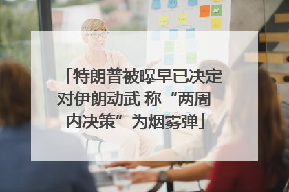 特朗普被曝早已决定对伊朗动武 称“两周内决策”为烟雾弹