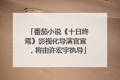 番茄小说《十日终焉》影视化导演官宣，将由许宏宇执导