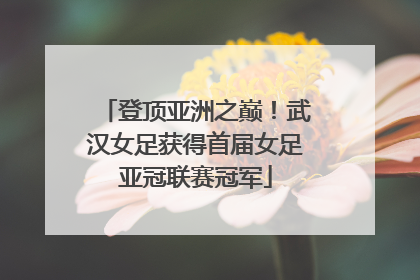 登顶亚洲之巅！武汉女足获得首届女足亚冠联赛冠军