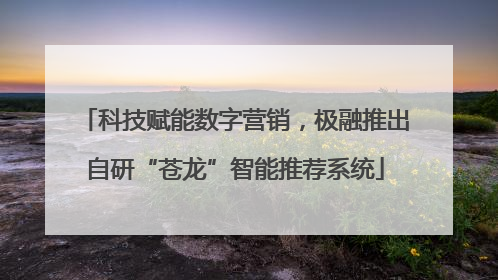 科技赋能数字营销，极融推出自研“苍龙”智能推荐系统