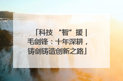 科技 “智”援｜毛剑锋：十年深耕，铸剑铸造创新之路