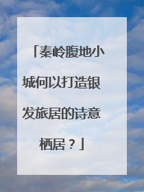 秦岭腹地小城何以打造银发旅居的诗意栖居？