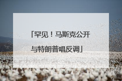 罕见！马斯克公开与特朗普唱反调