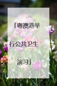 粤澳港举行公共卫生演习
