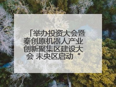 举办投资大会暨秦创原机器人产业创新聚集区建设大会 未央区启动“陕西省机器人产业聚集区”建设