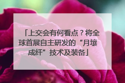 上交会有何看点？将全球首展自主研发的“月壤成纤”技术及装备