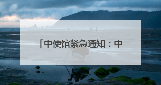 中使馆紧急通知：中国公民做好撤离准备