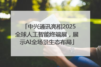 中兴通讯亮相2025全球人工智能终端展，展示AI全场景生态布局