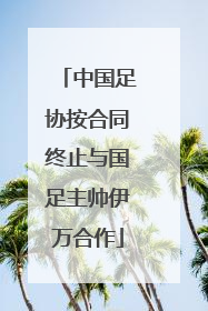 中国足协按合同终止与国足主帅伊万合作