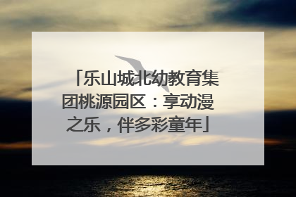 乐山城北幼教育集团桃源园区：享动漫之乐，伴多彩童年