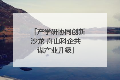 产学研协同创新沙龙 舟山科企共谋产业升级