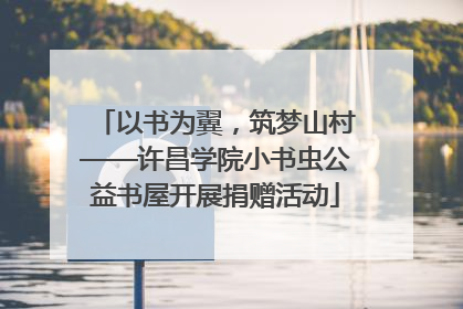 以书为翼，筑梦山村——许昌学院小书虫公益书屋开展捐赠活动