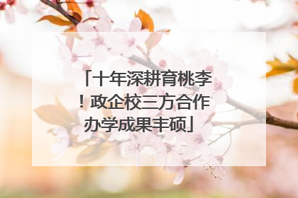 十年深耕育桃李！政企校三方合作办学成果丰硕