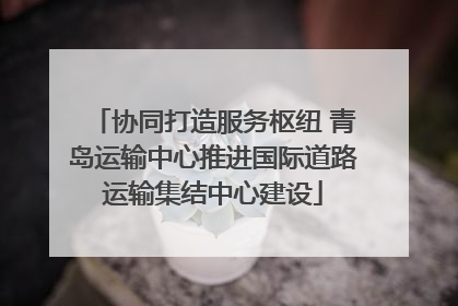 协同打造服务枢纽 青岛运输中心推进国际道路运输集结中心建设