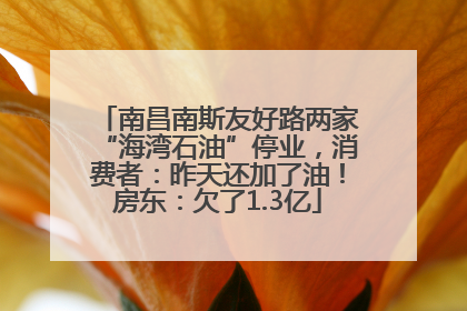 南昌南斯友好路两家“海湾石油”停业，消费者：昨天还加了油！房东：欠了1.3亿