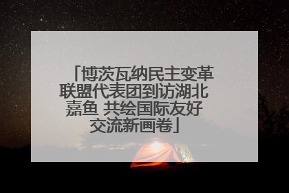 博茨瓦纳民主变革联盟代表团到访湖北嘉鱼 共绘国际友好交流新画卷