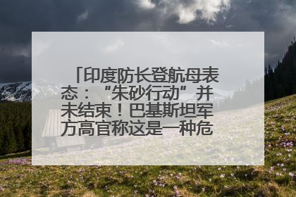 印度防长登航母表态：“朱砂行动”并未结束！巴基斯坦军方高官称这是一种危险的状况……