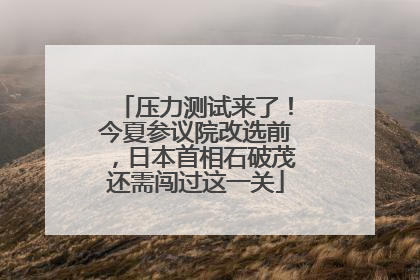 压力测试来了！今夏参议院改选前，日本首相石破茂还需闯过这一关