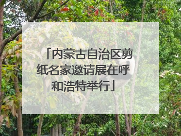 内蒙古自治区剪纸名家邀请展在呼和浩特举行