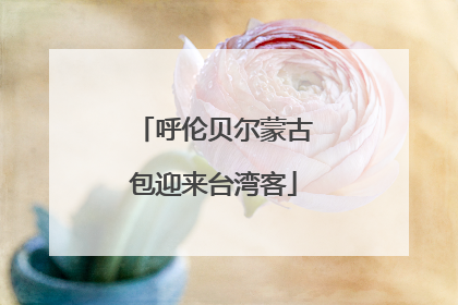 呼伦贝尔蒙古包迎来台湾客