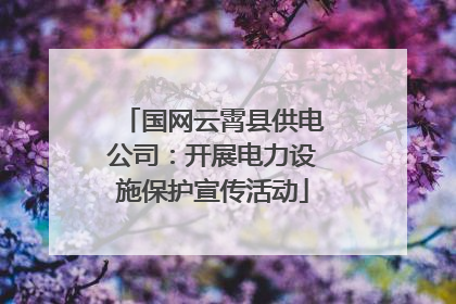 国网云霄县供电公司：开展电力设施保护宣传活动