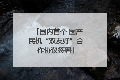 国内首个 国产民机“双友好”合作协议签署