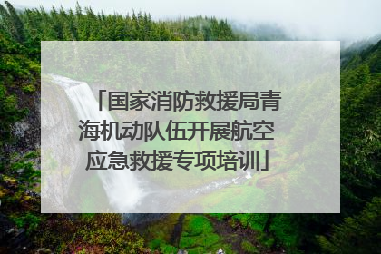国家消防救援局青海机动队伍开展航空应急救援专项培训