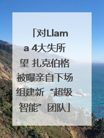 对Llama 4大失所望 扎克伯格被曝亲自下场组建新“超级智能”团队