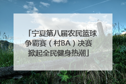 宁夏第八届农民篮球争霸赛（村BA）决赛掀起全民健身热潮