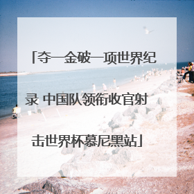 夺一金破一项世界纪录 中国队领衔收官射击世界杯慕尼黑站