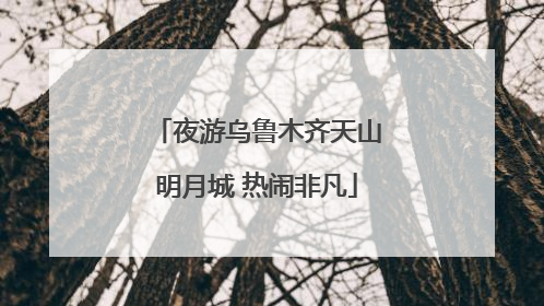 夜游乌鲁木齐天山明月城 热闹非凡