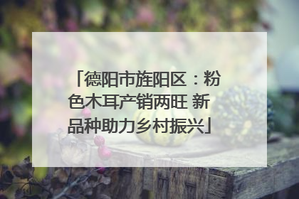 德阳市旌阳区：粉色木耳产销两旺 新品种助力乡村振兴