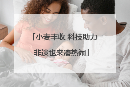 小麦丰收 科技助力 非遗也来凑热闹