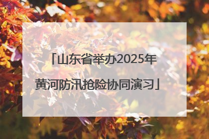 山东省举办2025年黄河防汛抢险协同演习