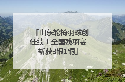 山东轮椅羽球创佳绩！全国残羽赛斩获3银1铜
