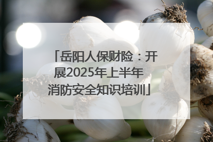 岳阳人保财险：开展2025年上半年消防安全知识培训