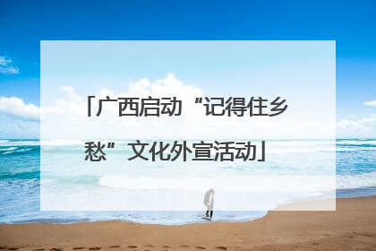 广西启动“记得住乡愁”文化外宣活动