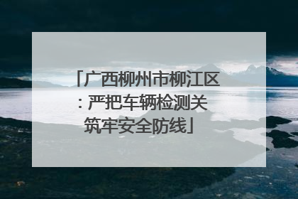 广西柳州市柳江区：严把车辆检测关 筑牢安全防线