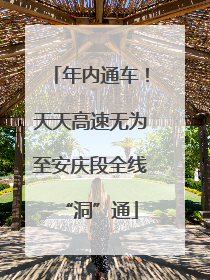 年内通车！天天高速无为至安庆段全线“洞”通
