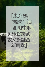 废弃砂厂“蝶变”记：湘阴中麻贝乐谷绘就农文旅融合新画卷