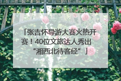 张吉怀导游大赛火热开赛！40位文旅达人秀出“湘西北待客经”
